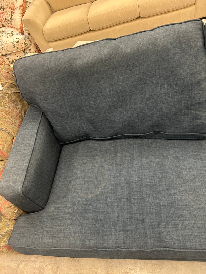 Blue Track Arm Sofa