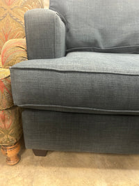 Blue Track Arm Sofa