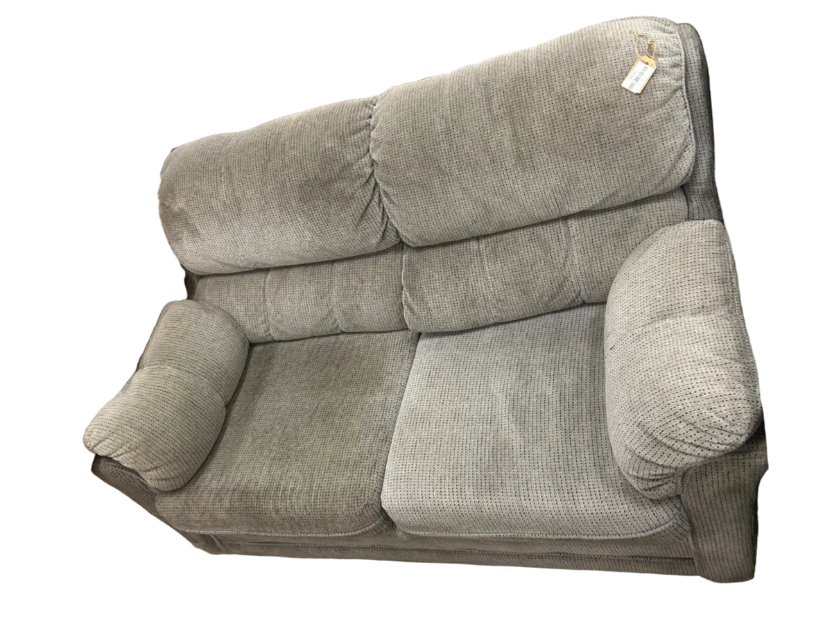 Grey Upholstered Loveseat