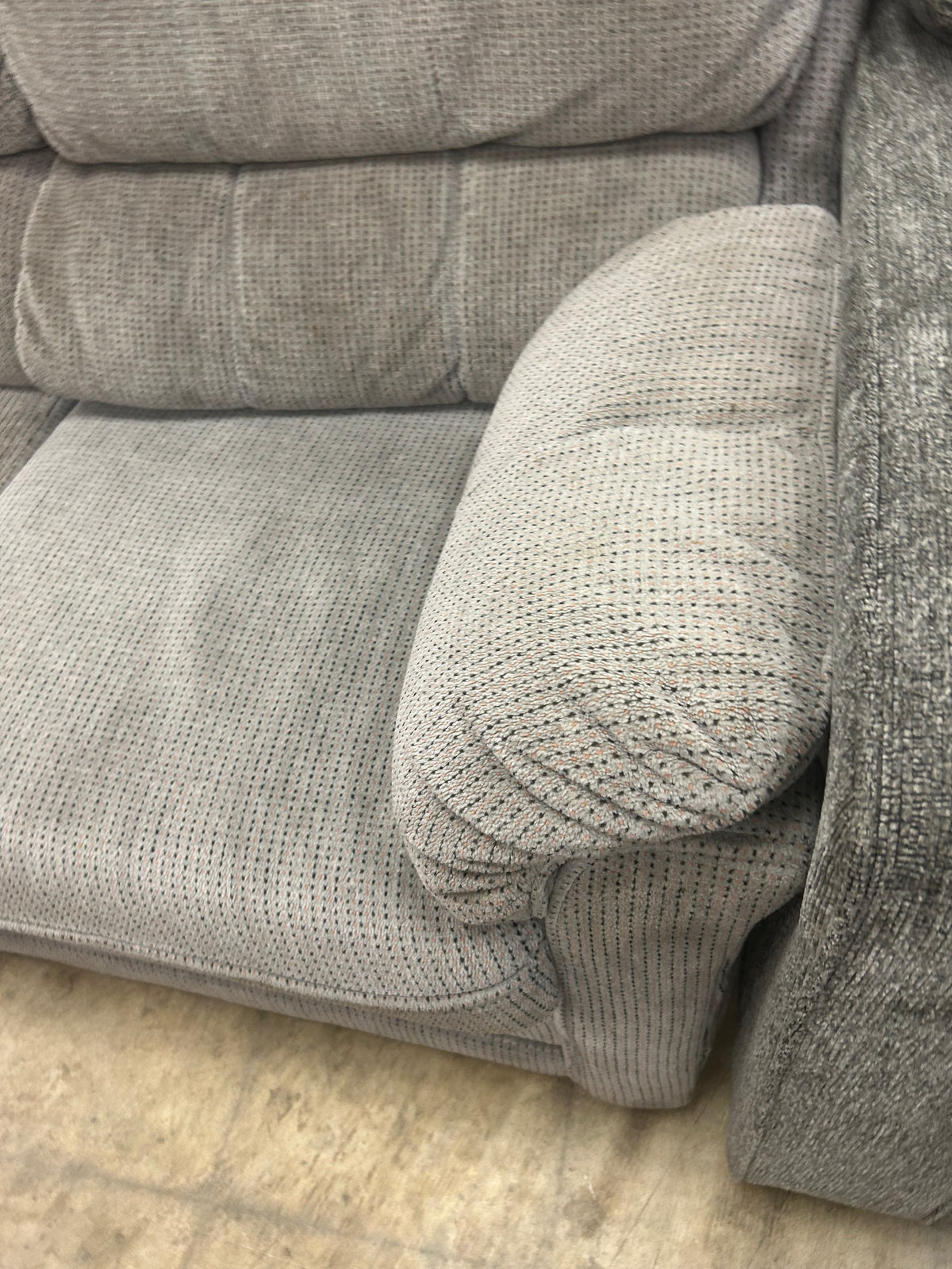 Grey Upholstered Loveseat