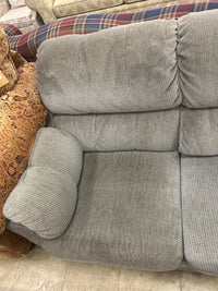 Grey Upholstered Loveseat
