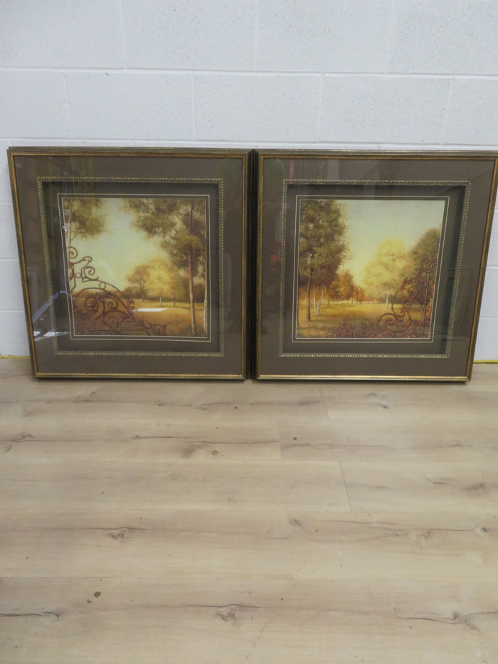 Pair of Framed Prints - "Alder Grove" and "Birch Grove"