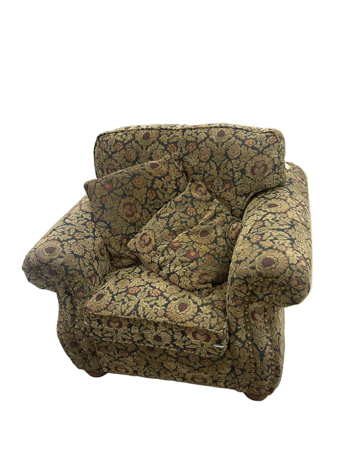 Traditional Rolled Arm Accent Chair