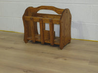 18"W, Vintage Wooden Magazine Rack