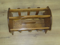 18"W, Vintage Wooden Magazine Rack