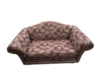Exposed Wood-Trim Loveseat