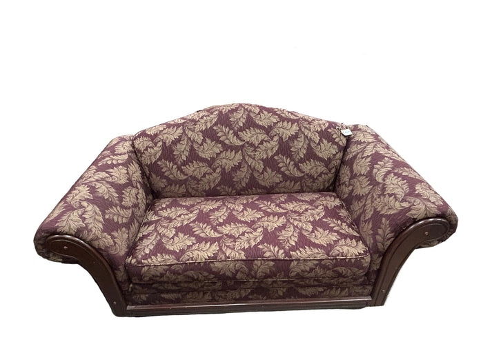 Exposed Wood-Trim Loveseat