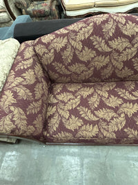 Exposed Wood-Trim Loveseat