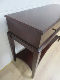 44.5"W Dark Wood Console Table