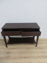 44.5"W Dark Wood Console Table