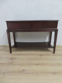 44.5"W Dark Wood Console Table