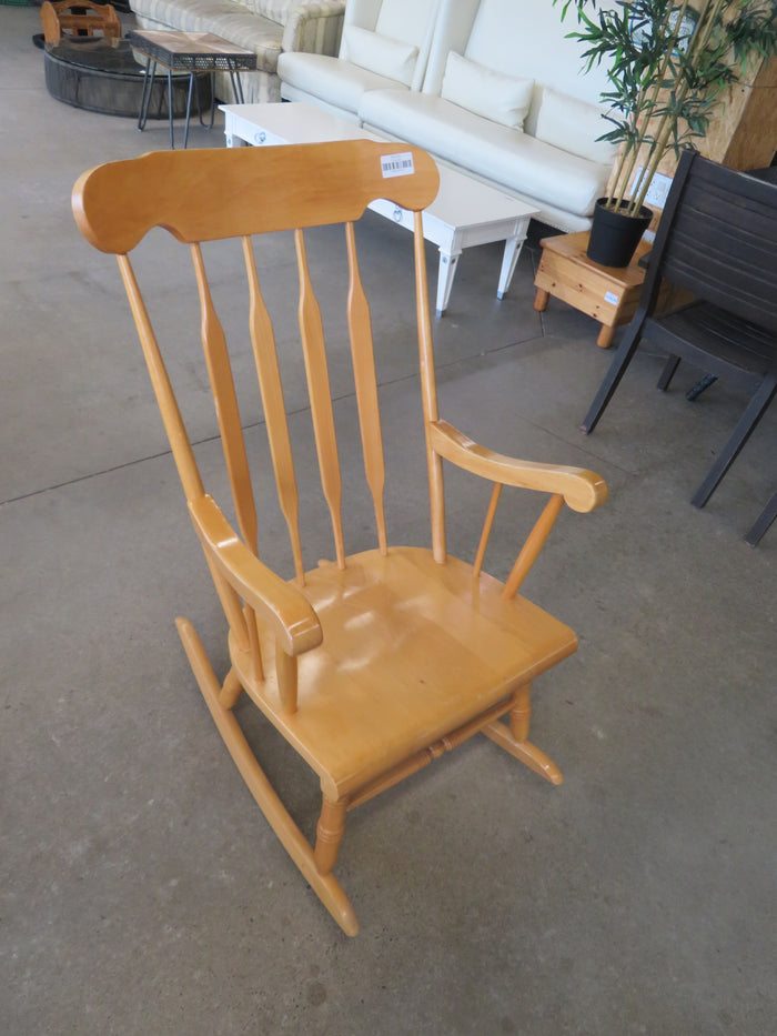 23"W Solid Wood Rocking Chair