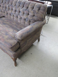 2-Seat Love Seat on Wooden Frame