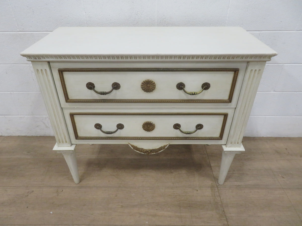 White and Gold Sideboard