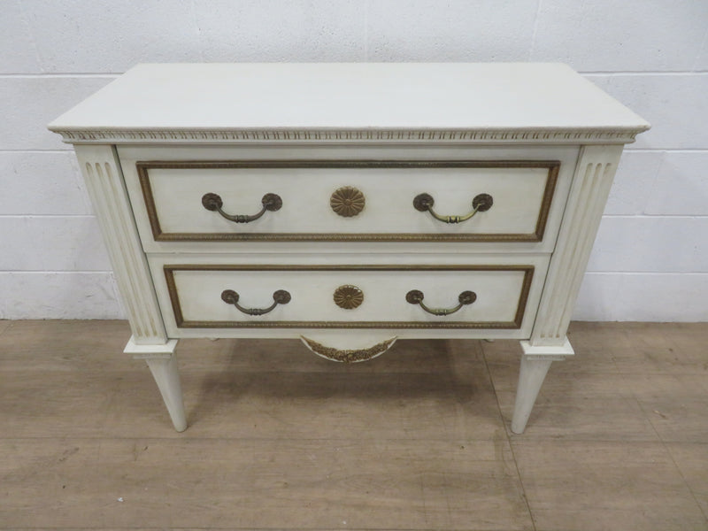 White and Gold Sideboard