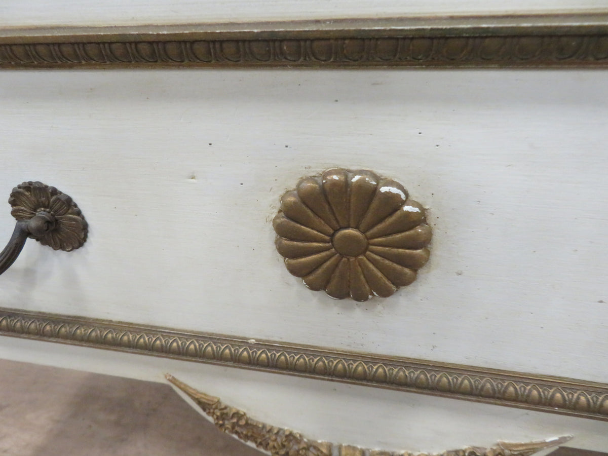 White and Gold Sideboard