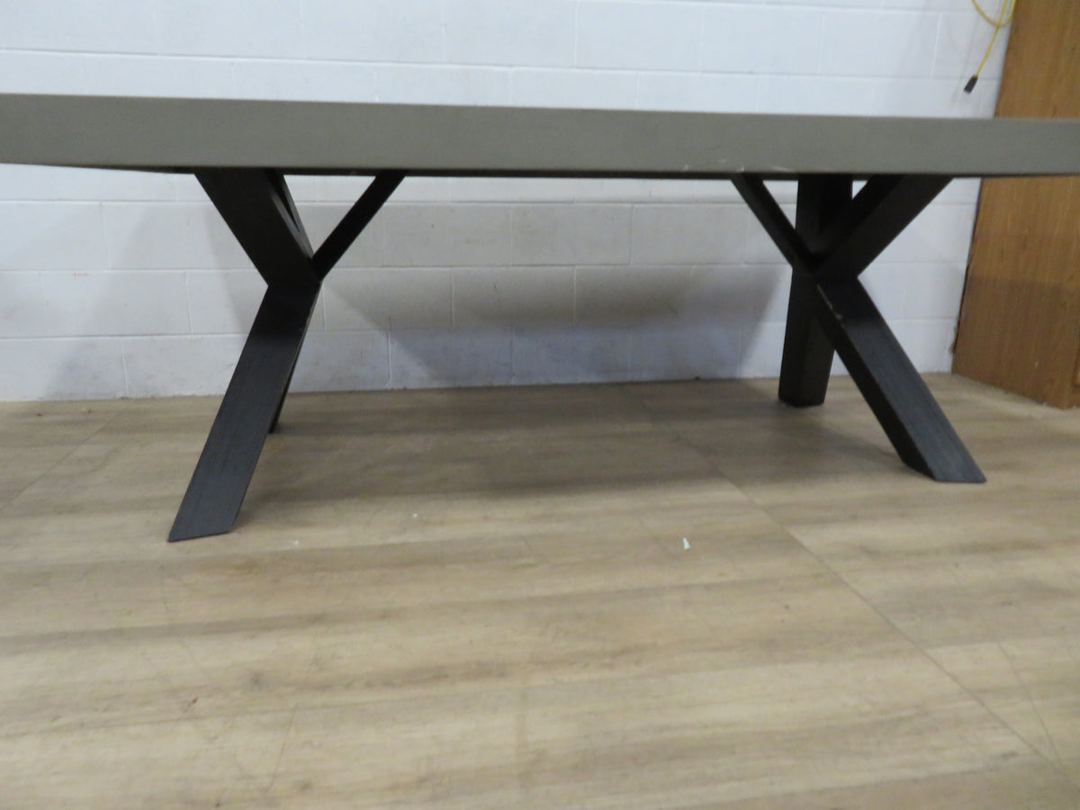 Large Concrete Top Dining Table