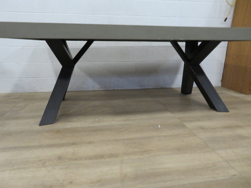 Large Concrete Top Dining Table