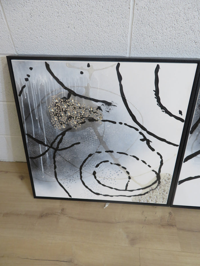 Set of 4 Mixed Media Art by Michelle Glay