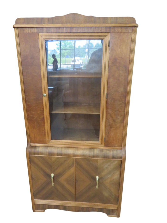 32" W Art Deco Style China Cabinet