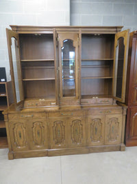 78"W 2-Piece Vintage Buffet/Hutch