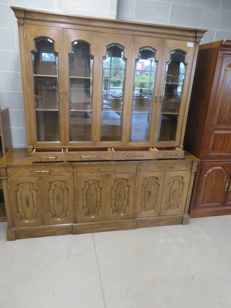 78"W 2-Piece Vintage Buffet/Hutch