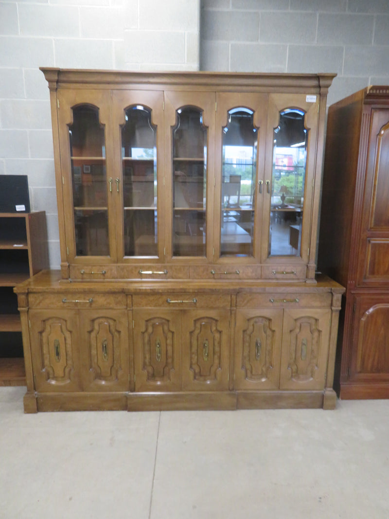 78"W 2-Piece Vintage Buffet/Hutch