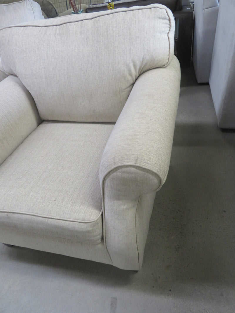 36"W Beige Armchair
