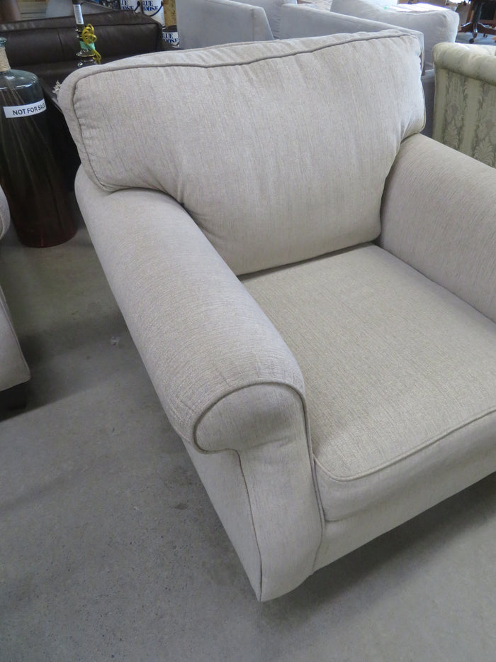 36"W Beige Armchair