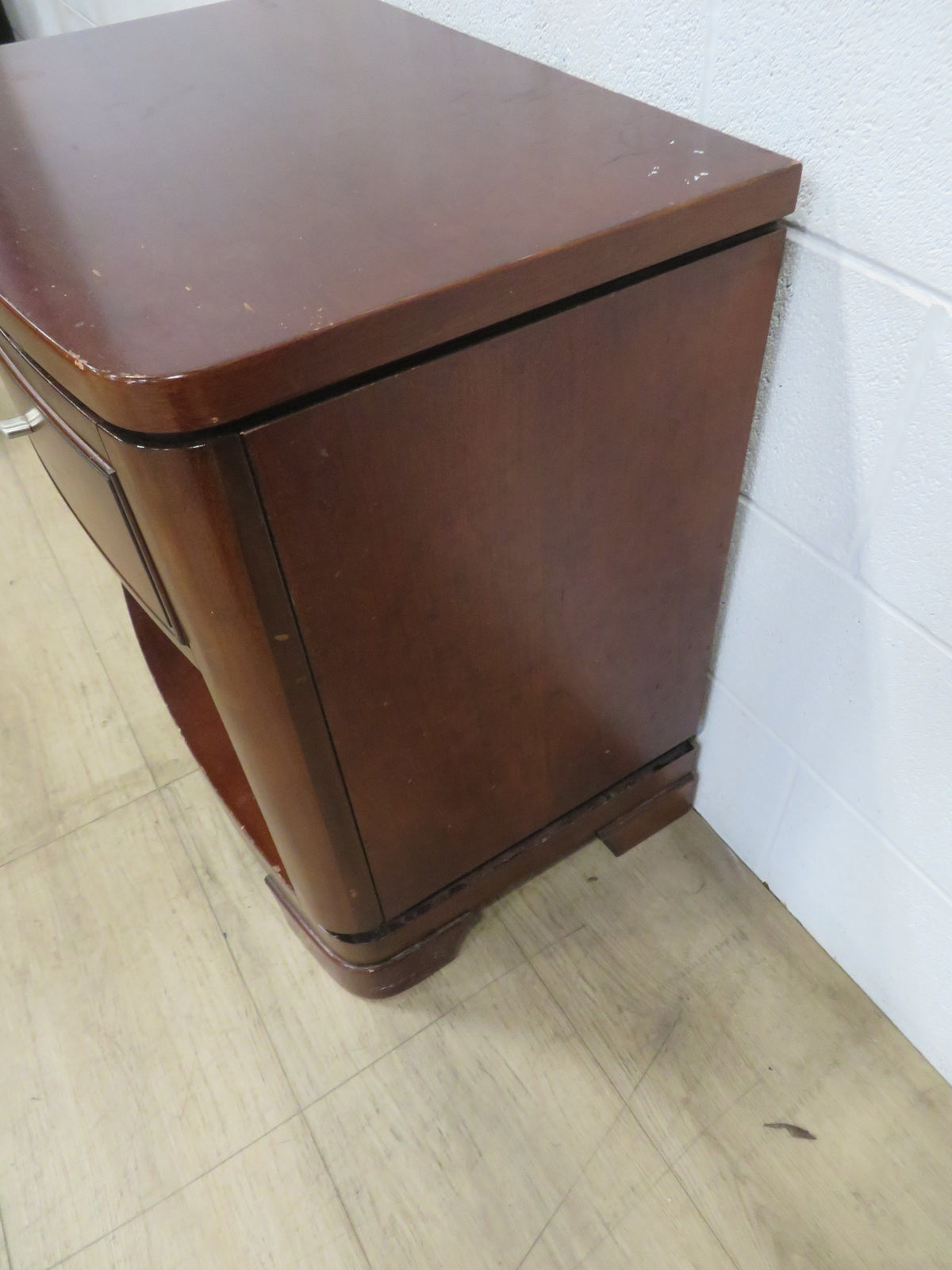 One Drawer Side Table in Wood