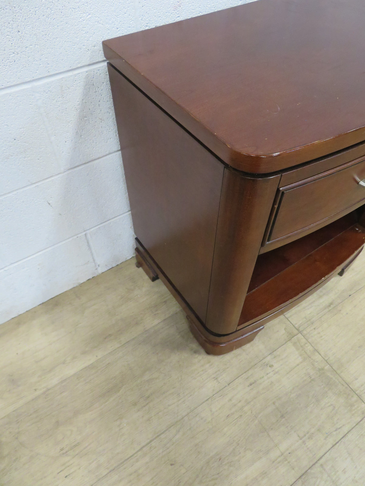 One Drawer Side Table in Wood