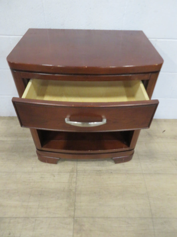 One Drawer Side Table in Wood