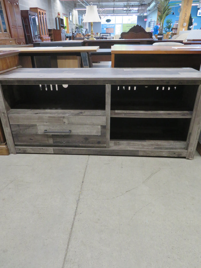 58.5"W Faux Wood TV Stand with Storage