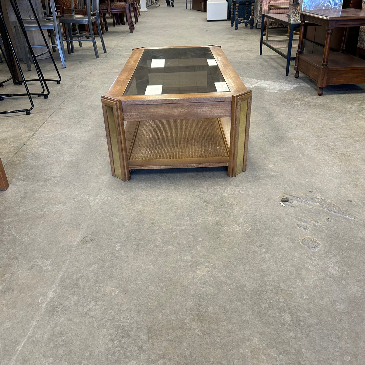 54-inch Glass Top Coffee Table
