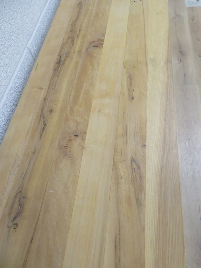 36.5"W Butcher Block Console Table on Steel Legs