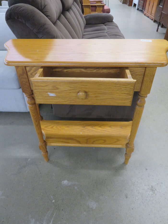 36"W Oak Console Table