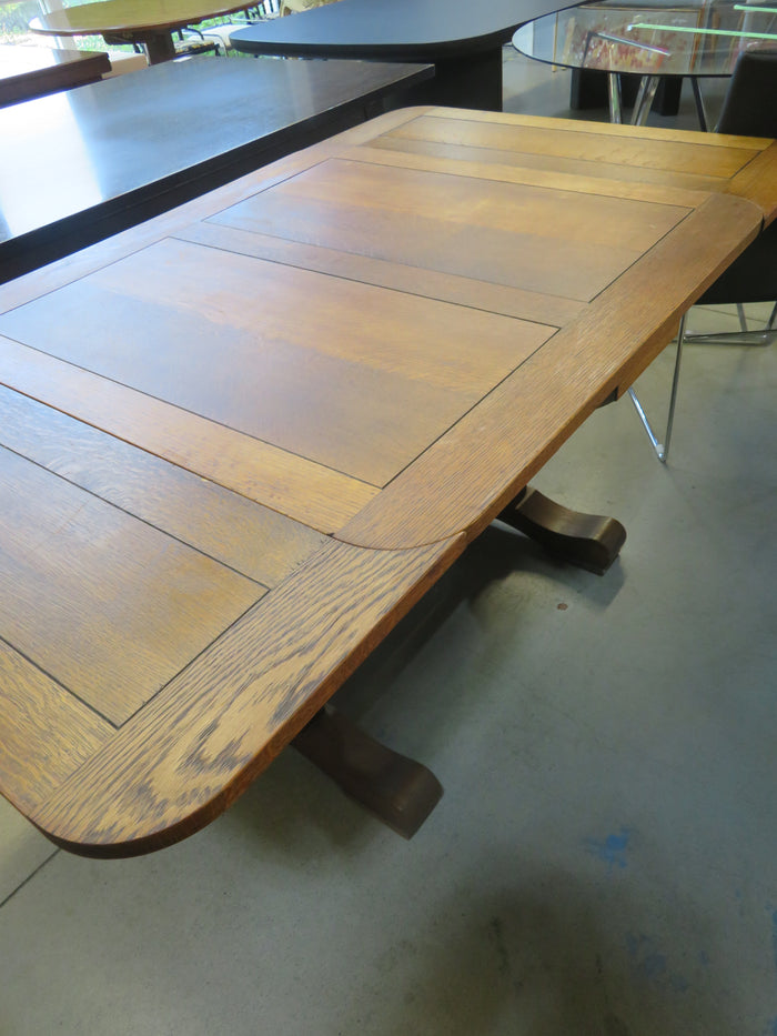 59.5"W Oak Dining Table