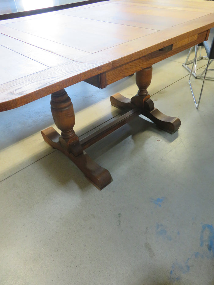 59.5"W Oak Dining Table