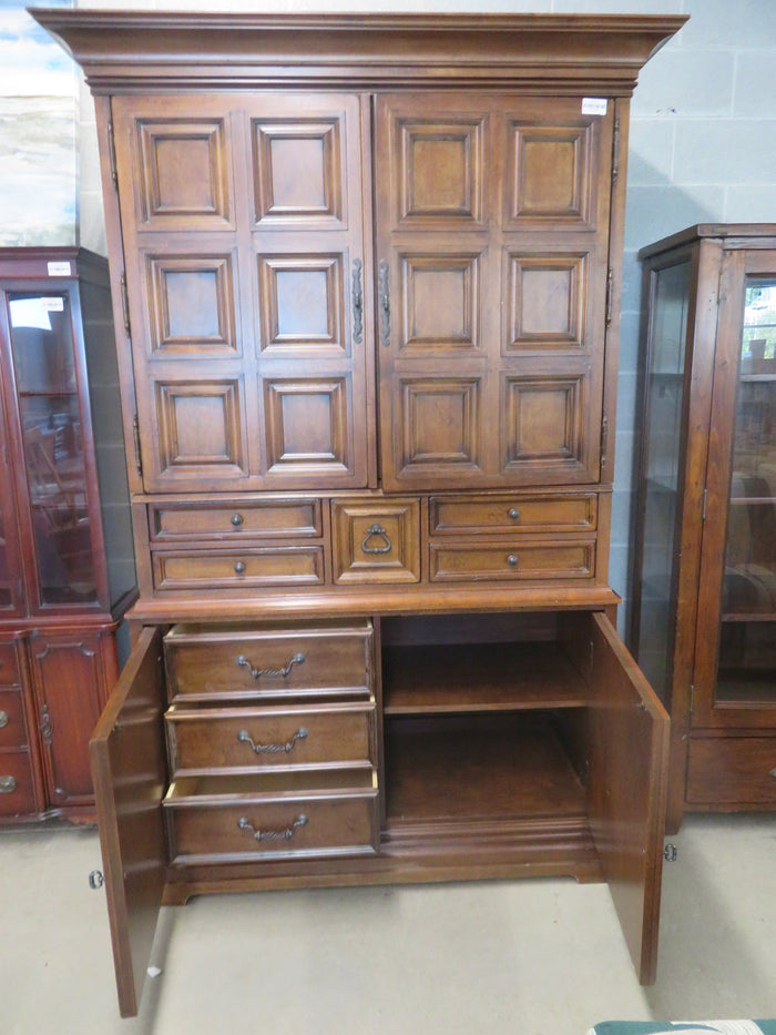 56"W Solid Wood TV Cabinet