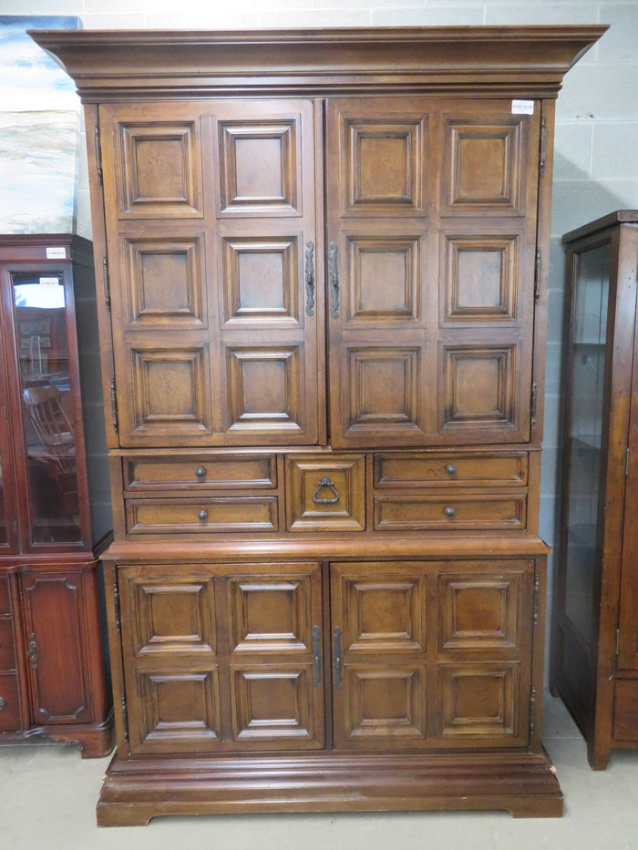 56"W Solid Wood TV Cabinet