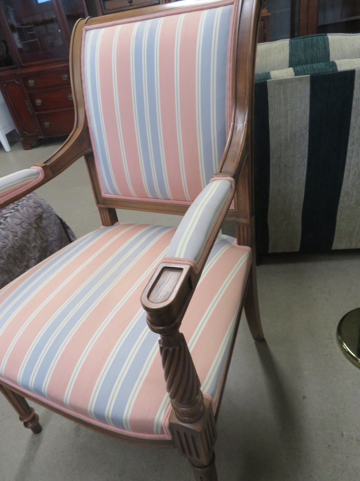 24.5"W French Provincial Style Armchair