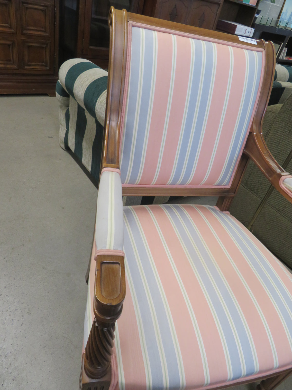 24.5"W French Provincial Style Armchair