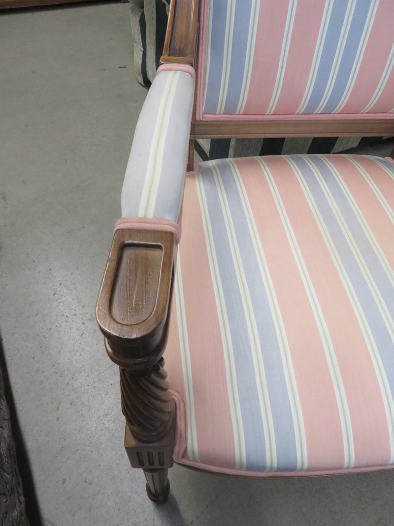 24.5"W French Provincial Style Armchair