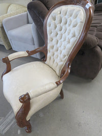 26.5"W French Provincial Armchair in Cream