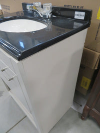 24"W Vanity with Single Sink and Faucet