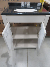 24"W Vanity with Single Sink and Faucet