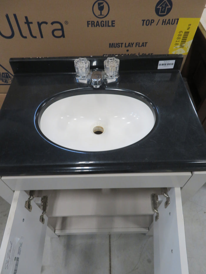 24"W Vanity with Single Sink and Faucet