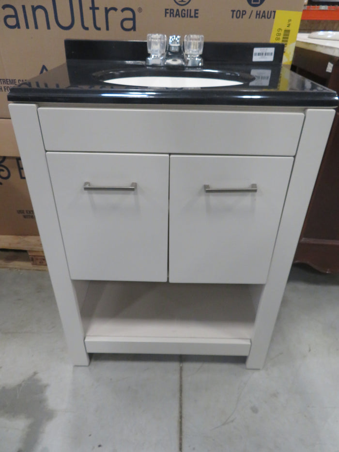 24"W Vanity with Single Sink and Faucet