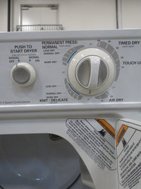 27"W Stackable Washer and Dryer in White