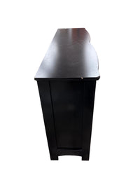 Black Wooden 8-Drawer Dresser